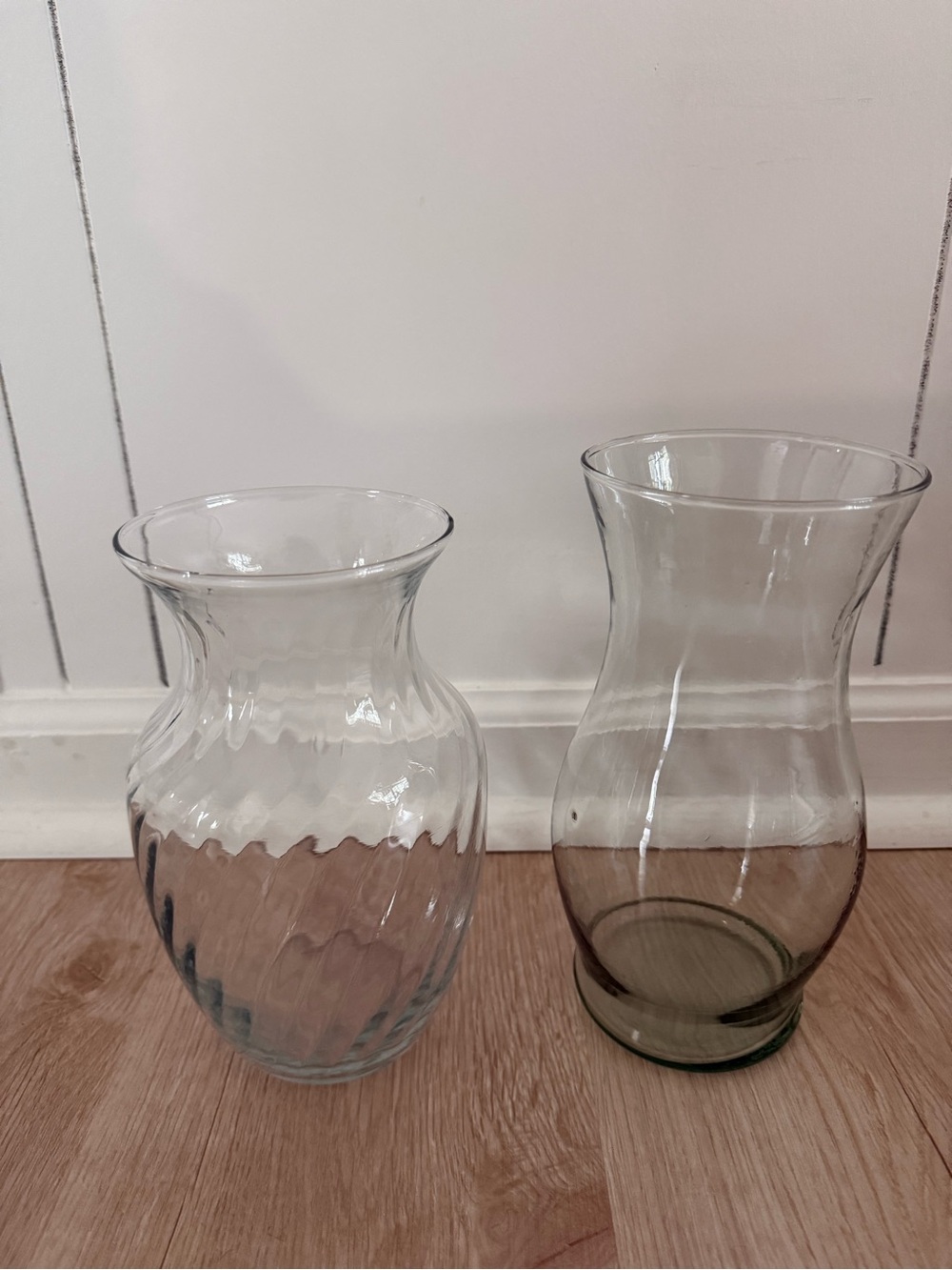 Bundle of Two Glass Vases